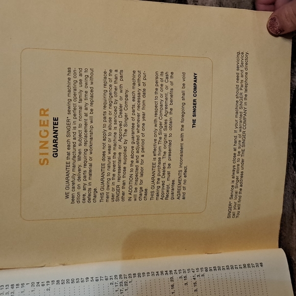 Vintage Singer Sewing Machine Model 750 Instruction Book 1970 User Manual - Picture 10 of 14